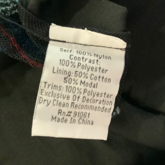 Johnny Was Biya Embroidered Black Teesha Boho Tunic Dress Size Small - Picture 9 of 10